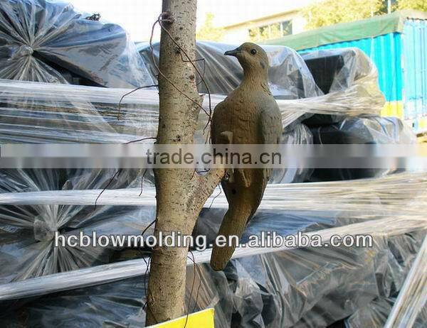 OEM Blow Molding Plastic HDPE Bird Simulation Animal Plastic Bird Decoy