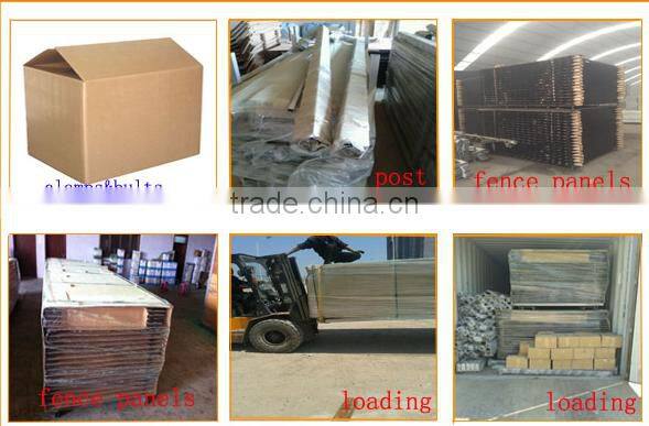 Ornamental steel bar fence panels for steel tube designs manufactory