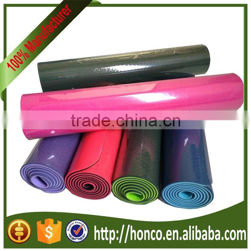 ECO FRIENDLY DOUBLE LAYERS 100% TPE YOGA MAT