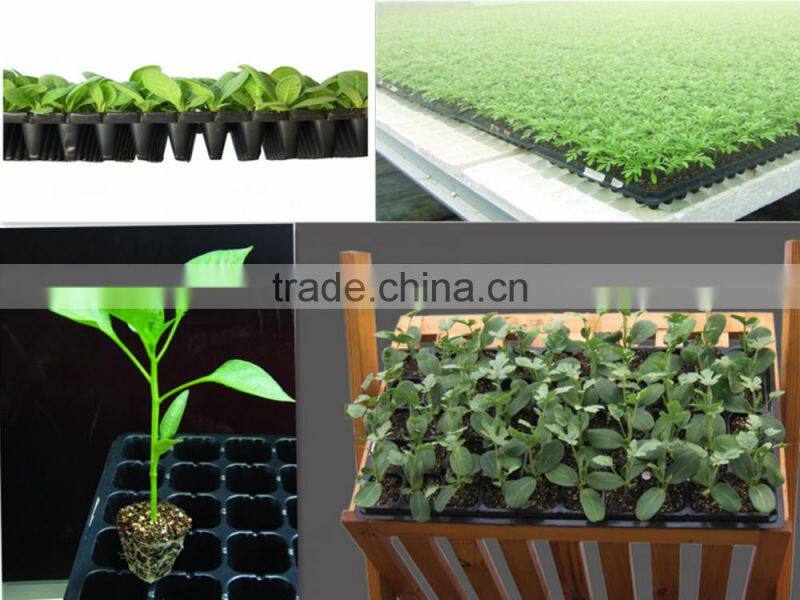 Hot sell 0.5,0.6,0.7,0.8,0.9,1.0,1.2mm thick 72cells Plastic PS seed planter tray vegetable plug tray