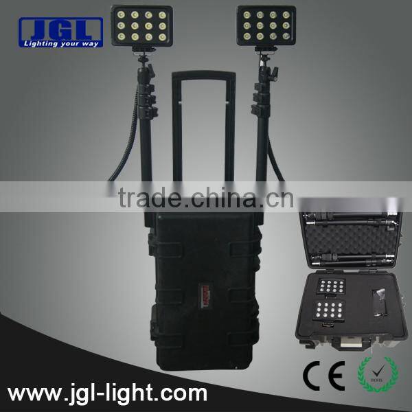 Portable mobile led floodlight for military RLS512722-72w rechargeale led work light