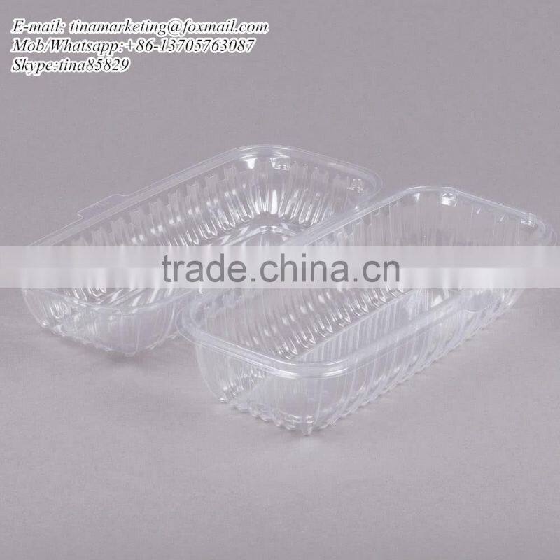 Clamshell Clear Hinged Lid Plastic Hoagie Container