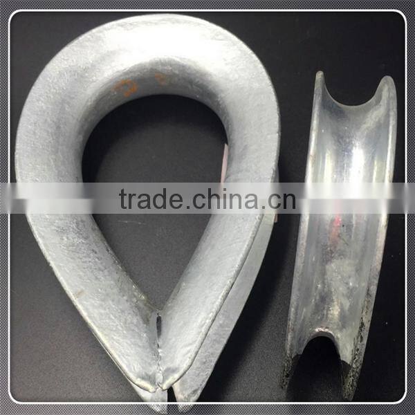 galvanized bs464 wire rope thimble