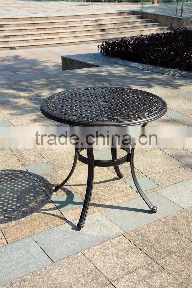 Outdoor aluminum bar table and chair