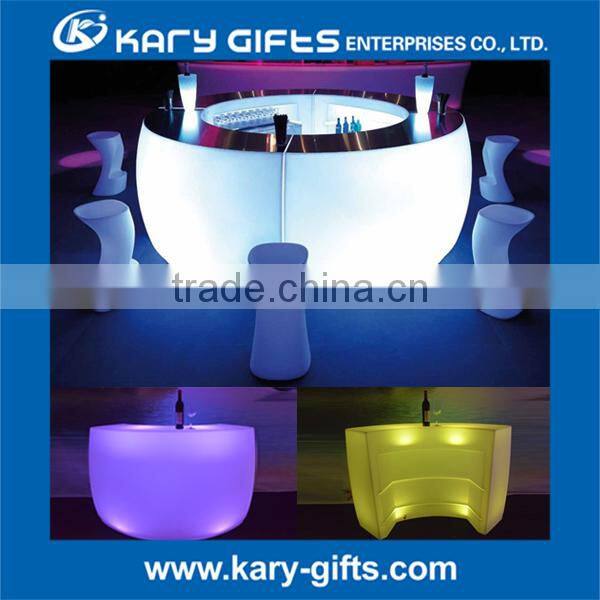 DMX Wireless Illuminated Bar Table Rechargeable Long Bar Table