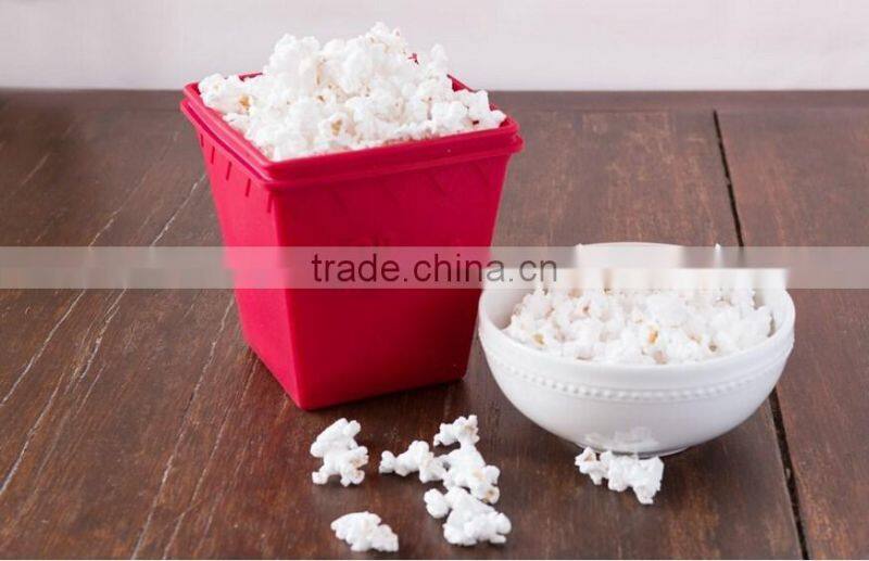 kitchen accessory popcorn bucket silicone microwave popcorn popper