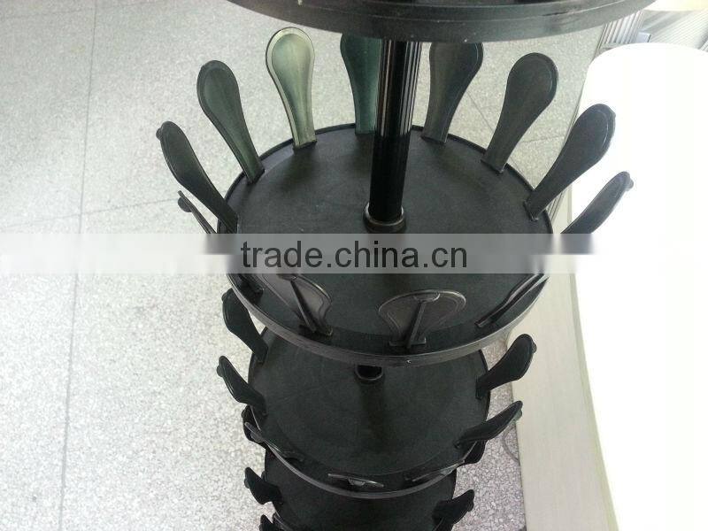 Revolving Shoe Rack with Rotating Storage Rack