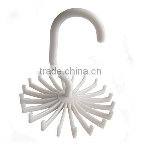 20 Holes Adjustable Plastic Rotating Tie and Belt Hanger