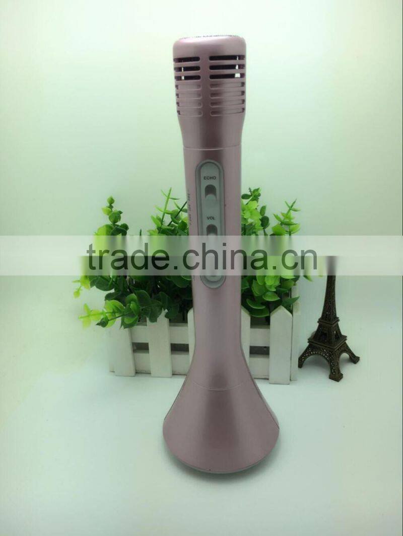 Mini Portable Cheap Hot Sale Bluetooth Wireless Handheld Karaoke With Colorful Flashlight