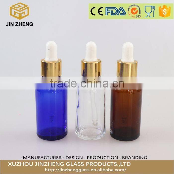 High quality glass essential oil bottle
