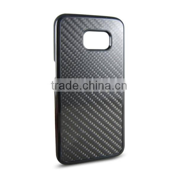 Real Shiny Carbon fiber phone case for Samsung S7 Edge phone case