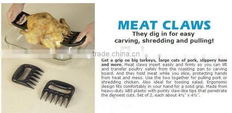 meat Shredder Claws, meat fork,Claw Handler Set, BBQ fork