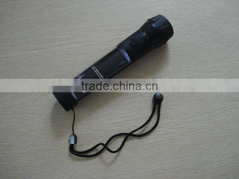 Solar Hybrid Flashlight , Hybrid Solar Powered Flashlight
