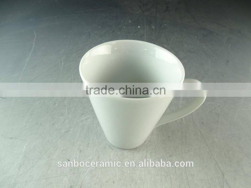 Stock Hot sale Cheap white Ceramic coffee mug for Espresso promotional mug