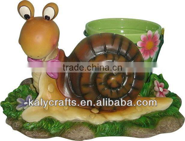 polyresin crafts deer sledding christmas garden decoration