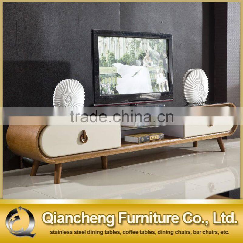 Glass top tv stand wooden cabinet modern hotel furniture