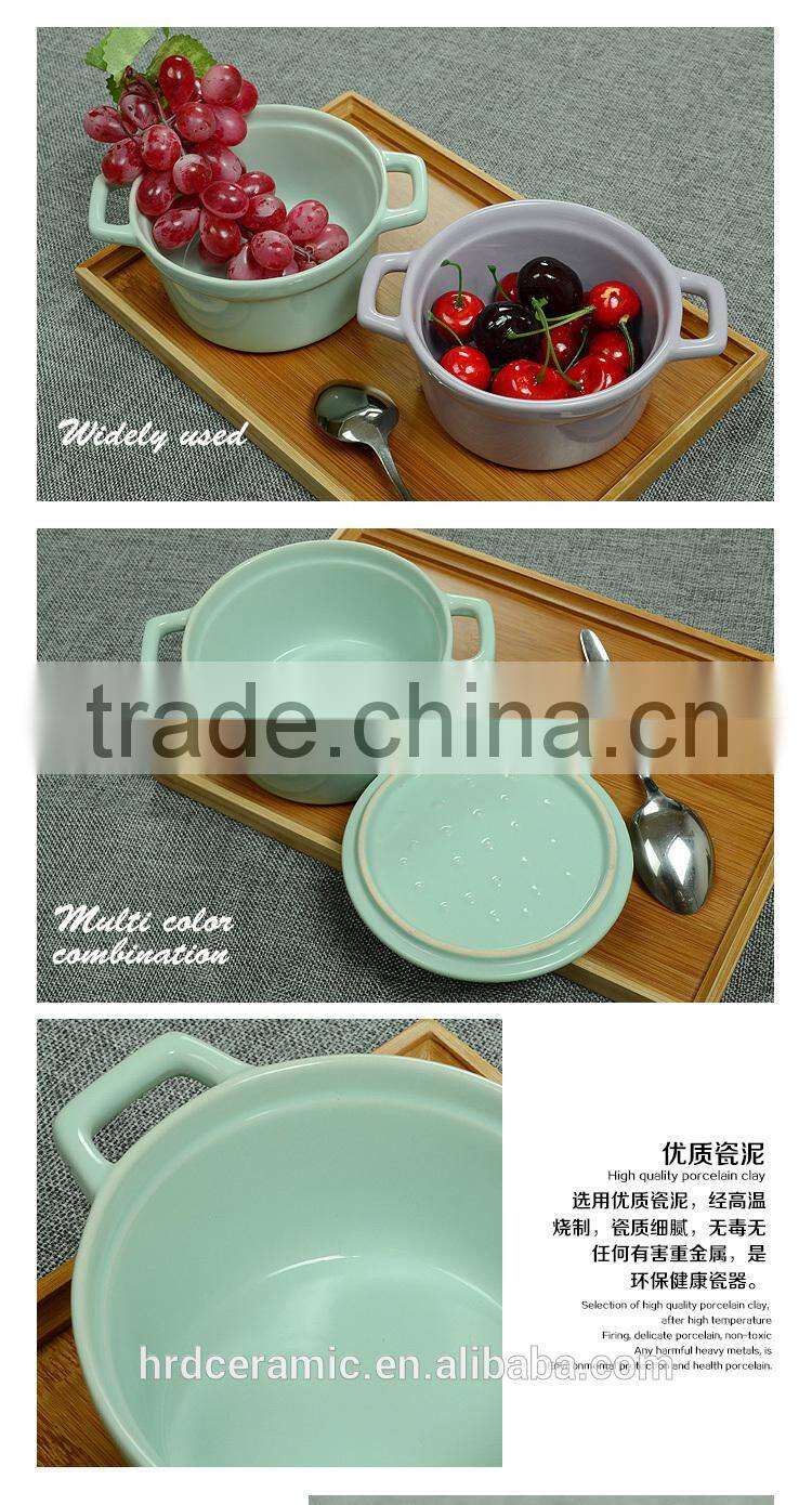 Cheap ceramic mixing bowl/ceramic soup bowl with lid