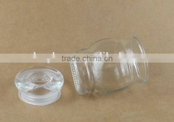 new glass jar with glass lid 150ml candle jar