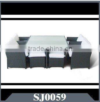 fancy design modern outdoor wicker dining sets
