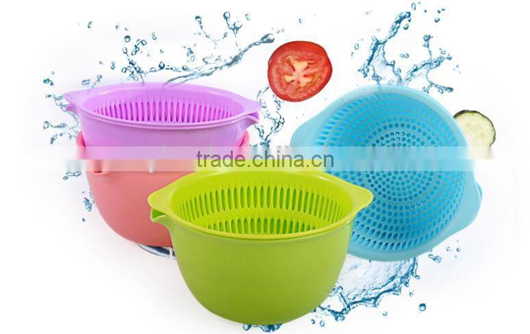 emc plastic strainers for kitchen use, Mini round shape plastic vegetable strainers