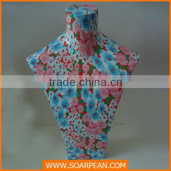 Elegant Hydrographics Necklace Mannequin for Jewelry Display Stand