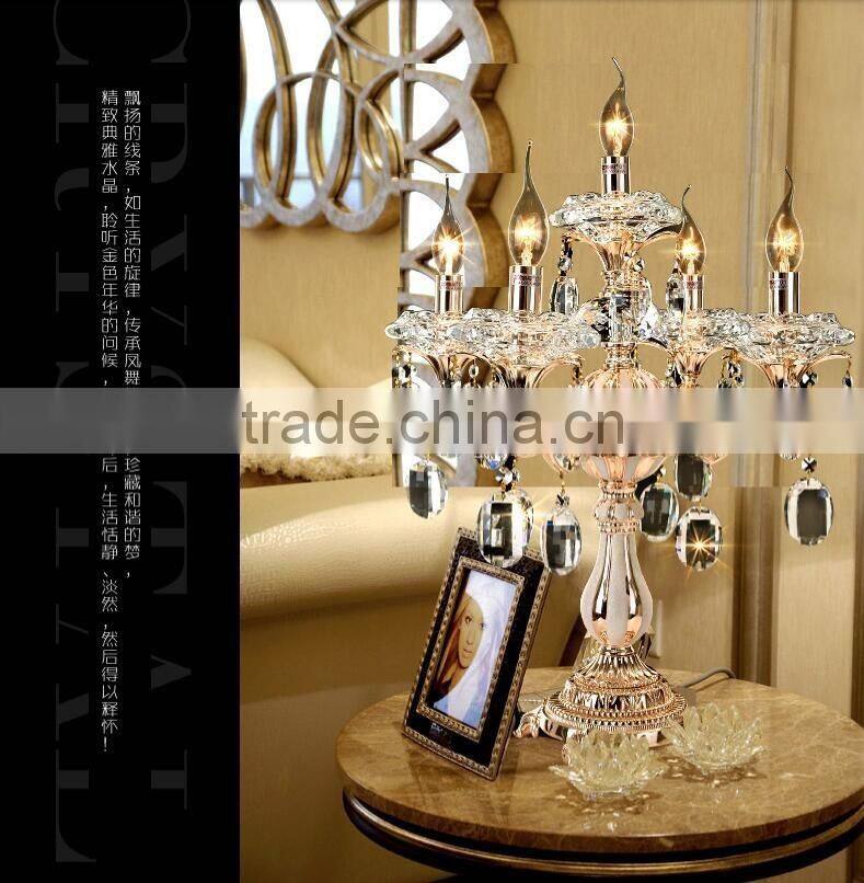 ZG108 Momoda luxury Crystal antique neoclassic home decoration bedroom living room table lamp Royal lighting
