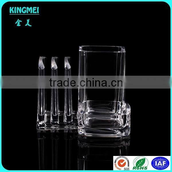 Custom single crystal acrylic pen box without lid