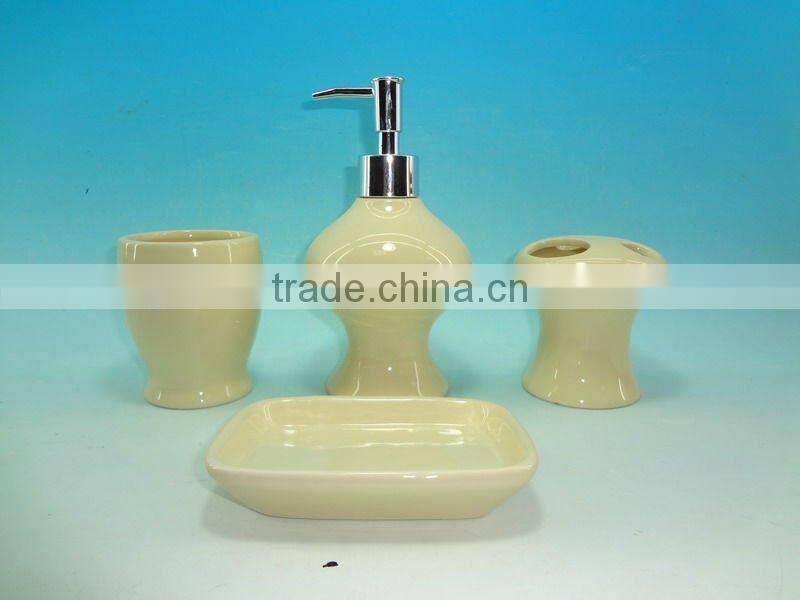 4pcs of Ceramic Bathroom Set