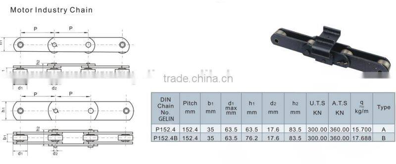 Automobile automatic production line motor factory motor industry conveyor chain