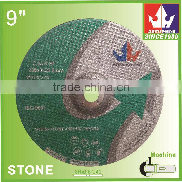 9" 230x3x22.2mm Deprssed Center Grinding Wheel for Stone