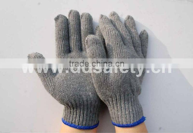 7Gauge Dark Grey Cotton Polyester Gloves Working Gloves
