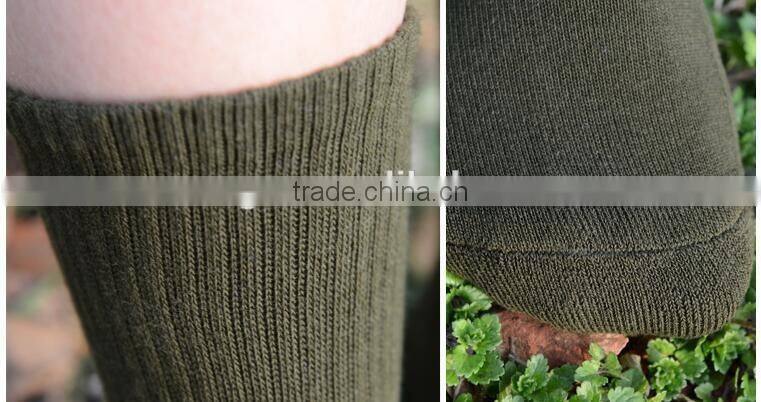 Custom knee high cushion police army military socks for men