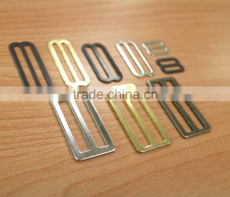 Zinc Alloy Center Bar Buckle with lockable prong, nickel plate, buckle for strap