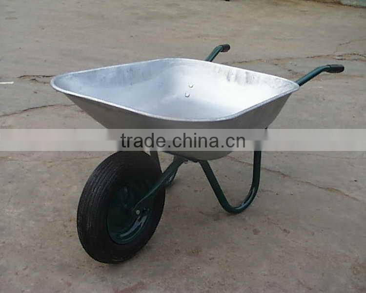 solid wheel aluminum tub hand wheel barrow for agriculture