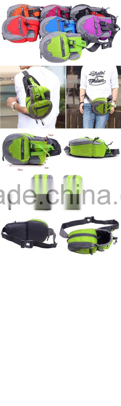 Alibaba China Custom Nylon Red Hip Bag Waterproof Waist Pouch for Sports