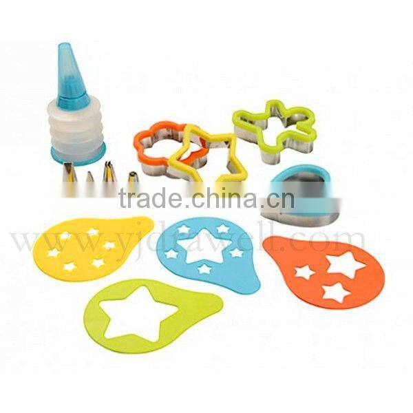 CC8514 Heart 4-Piece Food Safe Grade Plastic cake stencils