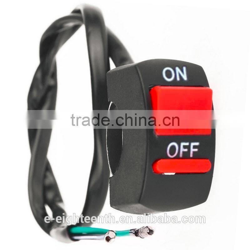 2017 Universal Handlebar Motorcycle Switch ON-OFF Button Switch For U5 U7 U2 HeadLight LED Angel Eyes Light Switch