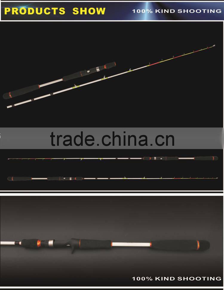 2 Tips Changable Fiberglass Casting Fishing Rod