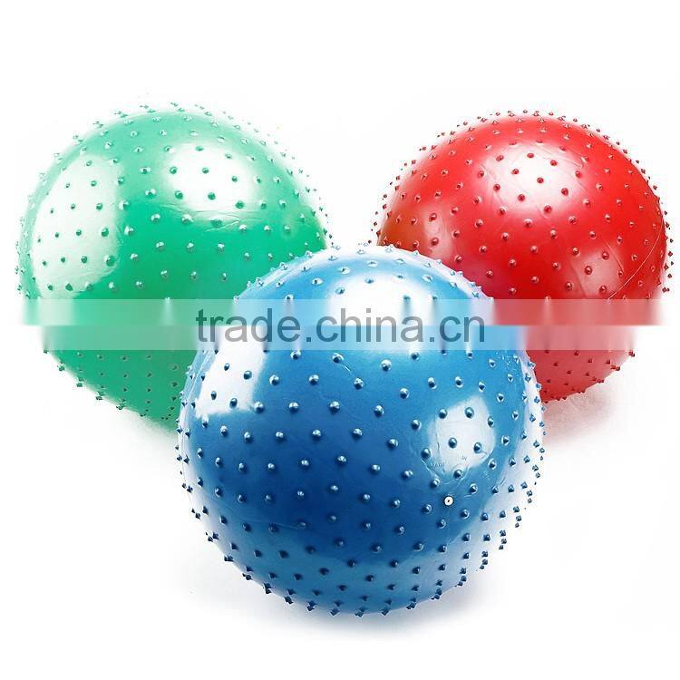 Wholesale ECO anti-slip anti burst PVC massage ball Yoga ball For Fitness