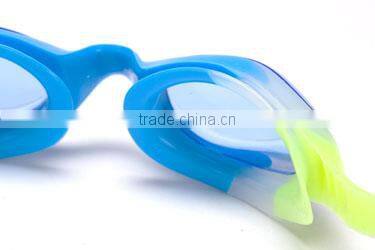 Comfortable kids anti fog transparent swimming goggles