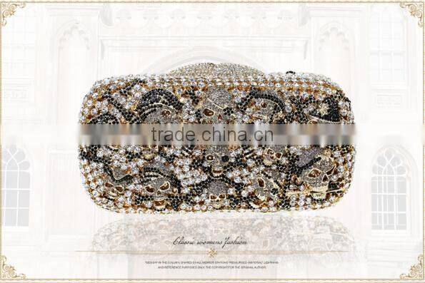 Skull diamond evening Bag