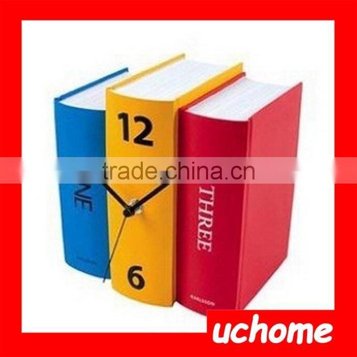 UCHOME Fashion decorative book shape digital table clock, Novetly design living room reading book clock