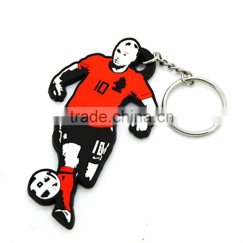 Beautiful new design popular gift 3D Customize Shaped cute Soft PVC Keychain for VW GTI Golf