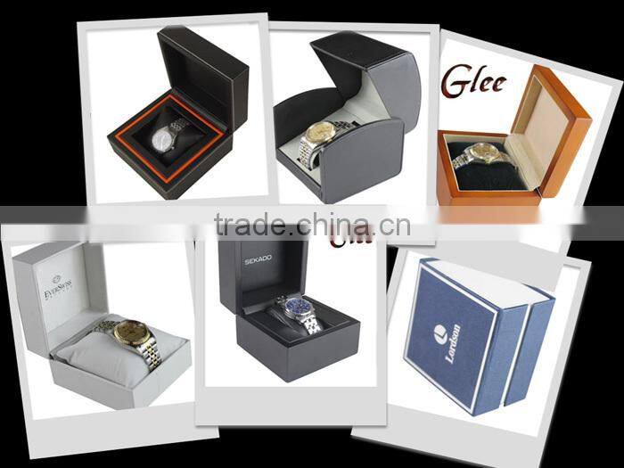2014 Hot Top grade PU Leather Decorated Single Watch Box