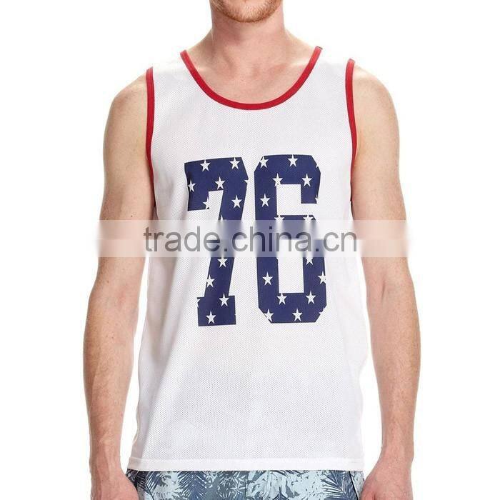 wholesale trendy printed sports singlets