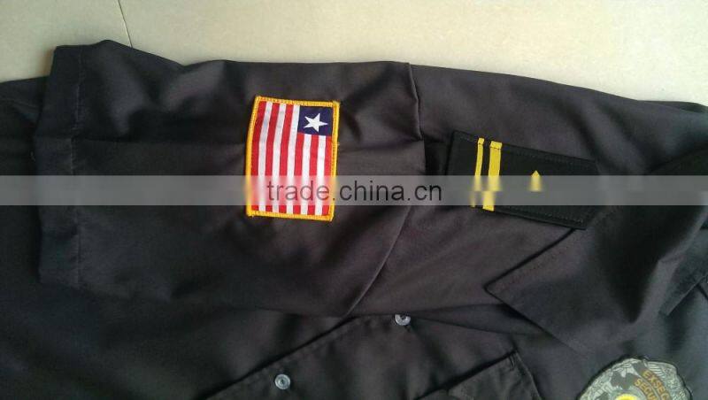 custom black comfortable security guard clothing