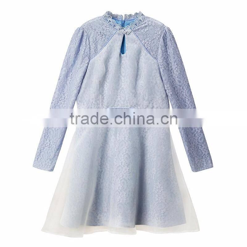 long sleeve formal clothing women wear cotton custom winter dresses for women