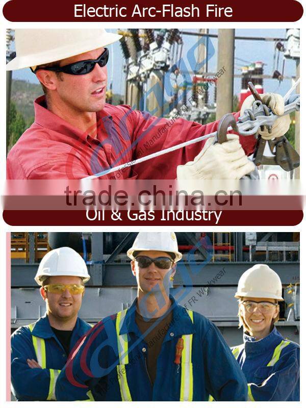 EN 11612 flame resistant oil rig coveralls