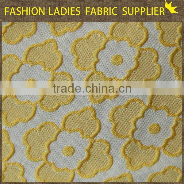 shaoxing textile New designs! poly/ctn jacqaurd fabric,garments fabric,ladies' wearing fabric 270gsm jacquard fabric price per m