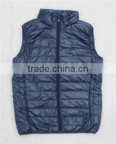 Winter outer wear breathable men vest jacket without hood(MV130056)